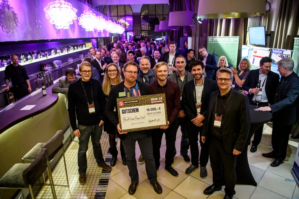 Die Gewinner des Marketplace Awards der DIGICON 2019 - Blockchain Power Unit